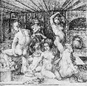 Albrecht Durer The Women's Bath painting